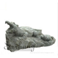 Cast Animal Brass Statue Bronze Animal Sculpture Garden Decoration Crocodile